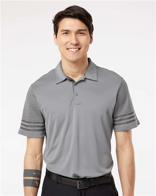 Men's Striped Sleeve Polo - Adidas – A490