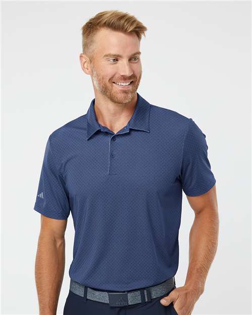 Men's Ultimate365 Diamond Dot Print Polo - Adidas - A498