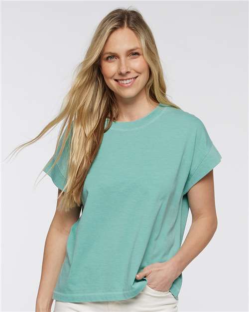Women's Relaxed Vintage Wash Tee - LAT - 3502