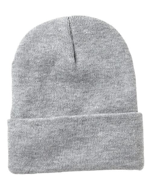12" Jersey Lined Cuffed Beanie - Sportsman - SP12JL