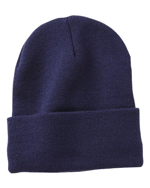 12" Jersey Lined Cuffed Beanie - Sportsman - SP12JL