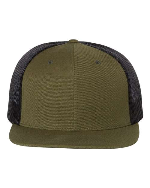 Wool Blend Flat Bill Trucker Cap - Richardson