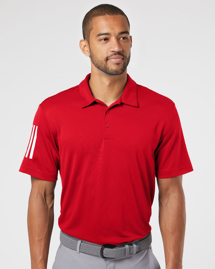 Men's Floating 3-Stripes Polo - Adidas – A480