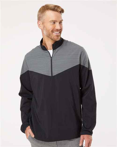 Heather Chevron Quarter-Zip Windshirt – A546 - Adidas