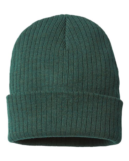 Sustainable Rib Cuffed Beanie - Atlantis Headwear