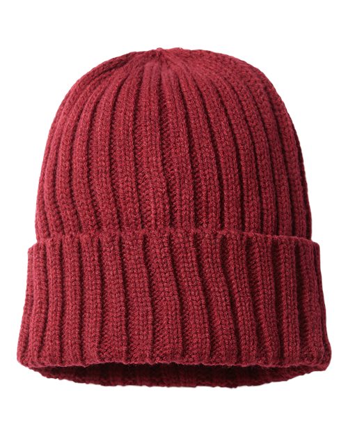 Sustainable Cable Knit Cuffed Beanie - Atlantis Headwear - SHORE