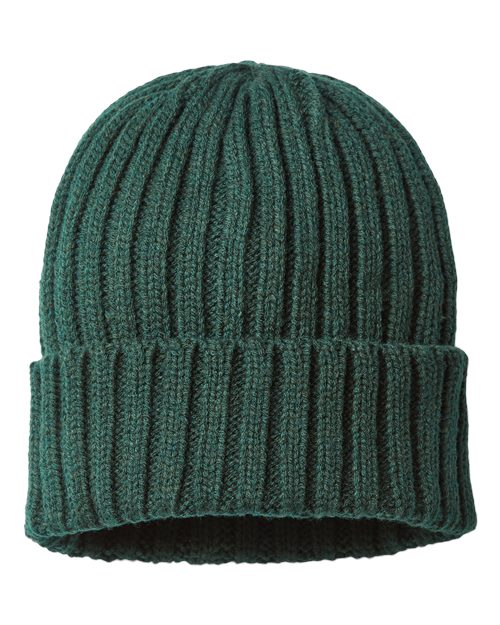 Sustainable Cable Knit Cuffed Beanie - Atlantis Headwear - SHORE