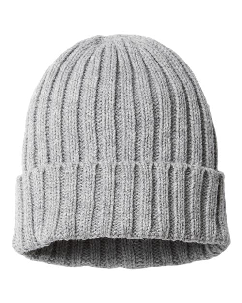 Sustainable Cable Knit Cuffed Beanie - Atlantis Headwear - SHORE