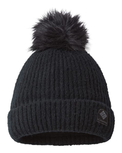 Winter Blur™ Pom-Pom Cuffed Beanie - Columbia