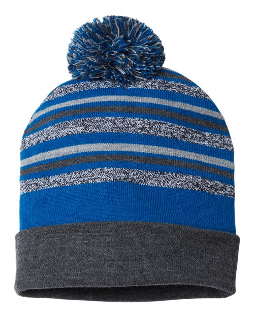 USA-Made Striped Beanie - CAP AMERICA