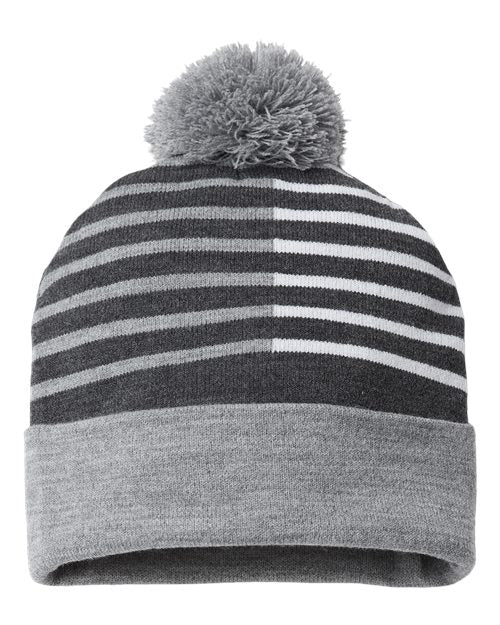 USA-Made Half Color Beanie - CAP AMERICA