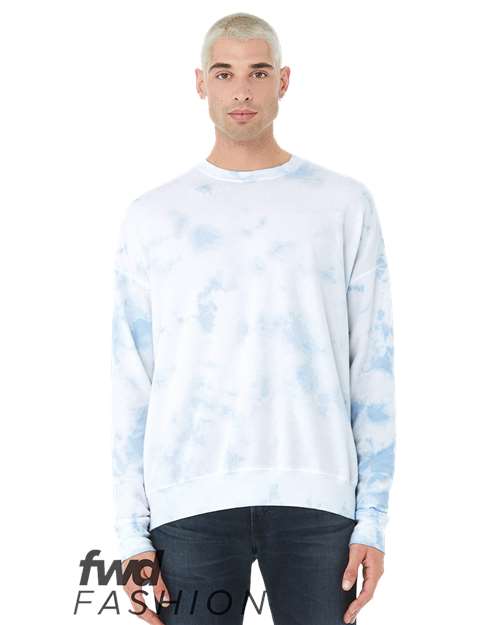 Unisex FWD Fashion Tie-Dyed Crewneck Sweatshirt - BELLA + CANVAS - 3945RD