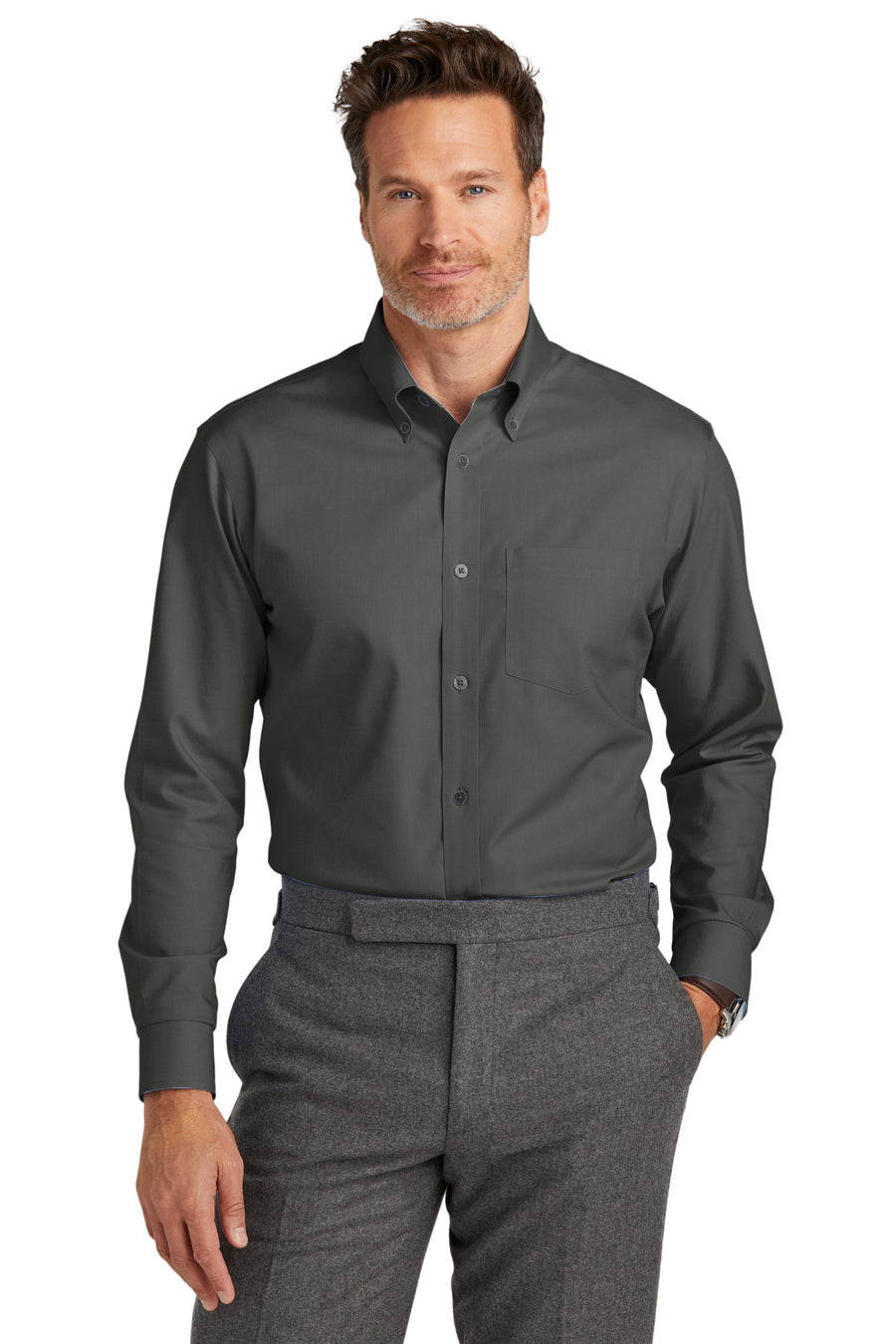 Brooks Brothers ®  Wrinkle-Free Stretch Nailhead Shirt BB18002