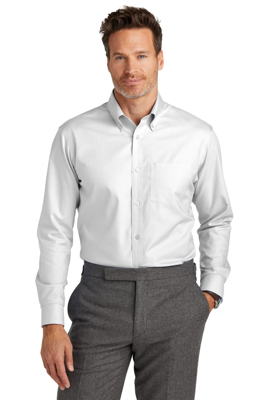 Brooks Brothers ®  Wrinkle-Free Stretch Nailhead Shirt BB18002