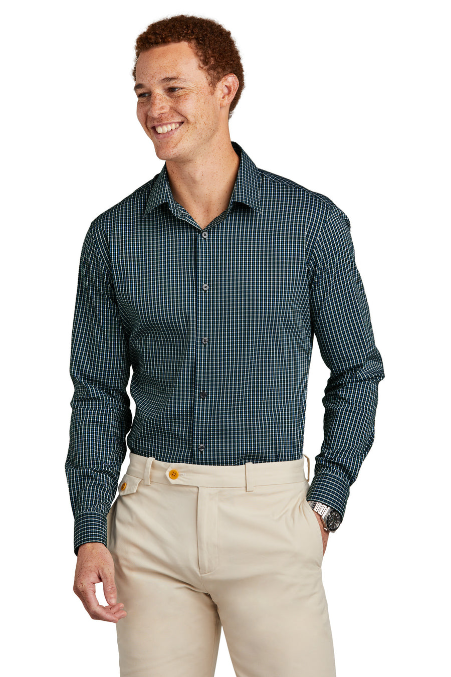 Brooks Brothers ®  Tech Stretch Patterned Shirt BB18006