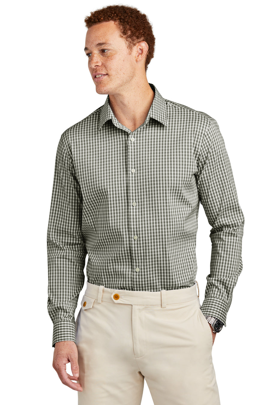 Brooks Brothers ®  Tech Stretch Patterned Shirt BB18006