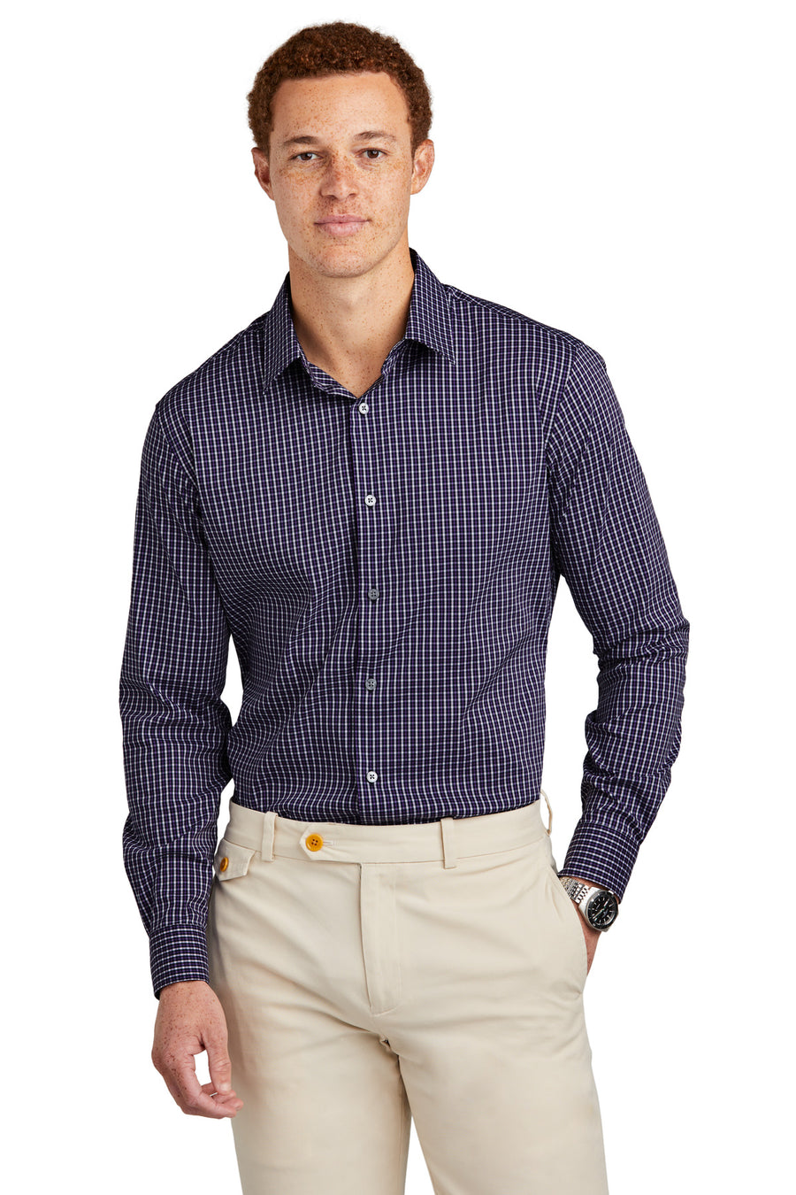 Brooks Brothers ®  Tech Stretch Patterned Shirt BB18006