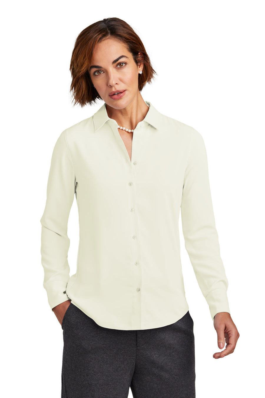 Brooks Brothers ®  Women's Full-Button Satin Blouse BB18007