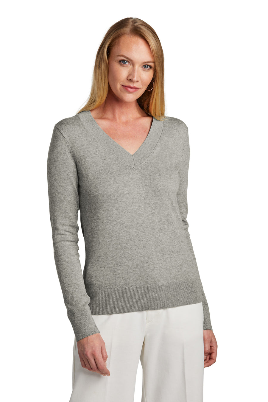 Brooks Brothers ®  Women's Cotton Stretch V-Neck Sweater BB18401