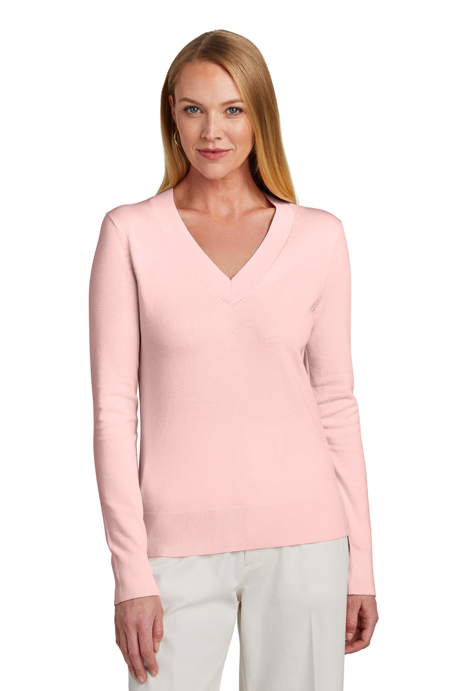 Brooks Brothers ®  Women's Cotton Stretch V-Neck Sweater BB18401