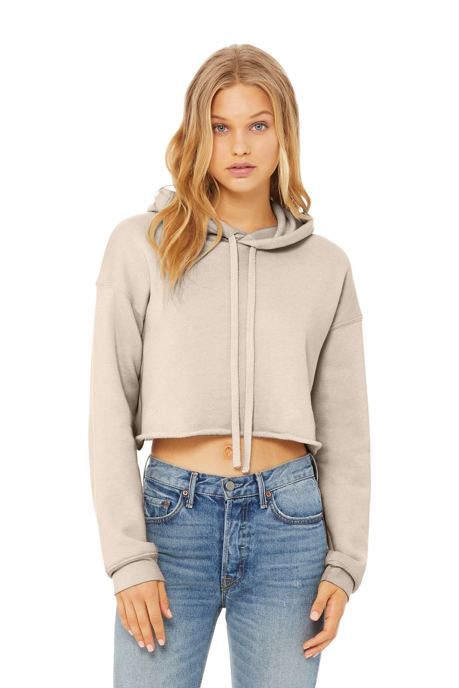 BELLA+CANVAS  ®  Women's Sponge Fleece Cropped Fleece Hoodie. BC7502