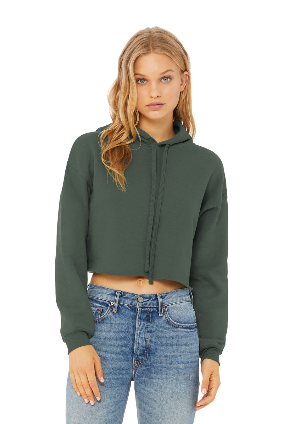 BELLA+CANVAS  ®  Women's Sponge Fleece Cropped Fleece Hoodie. BC7502