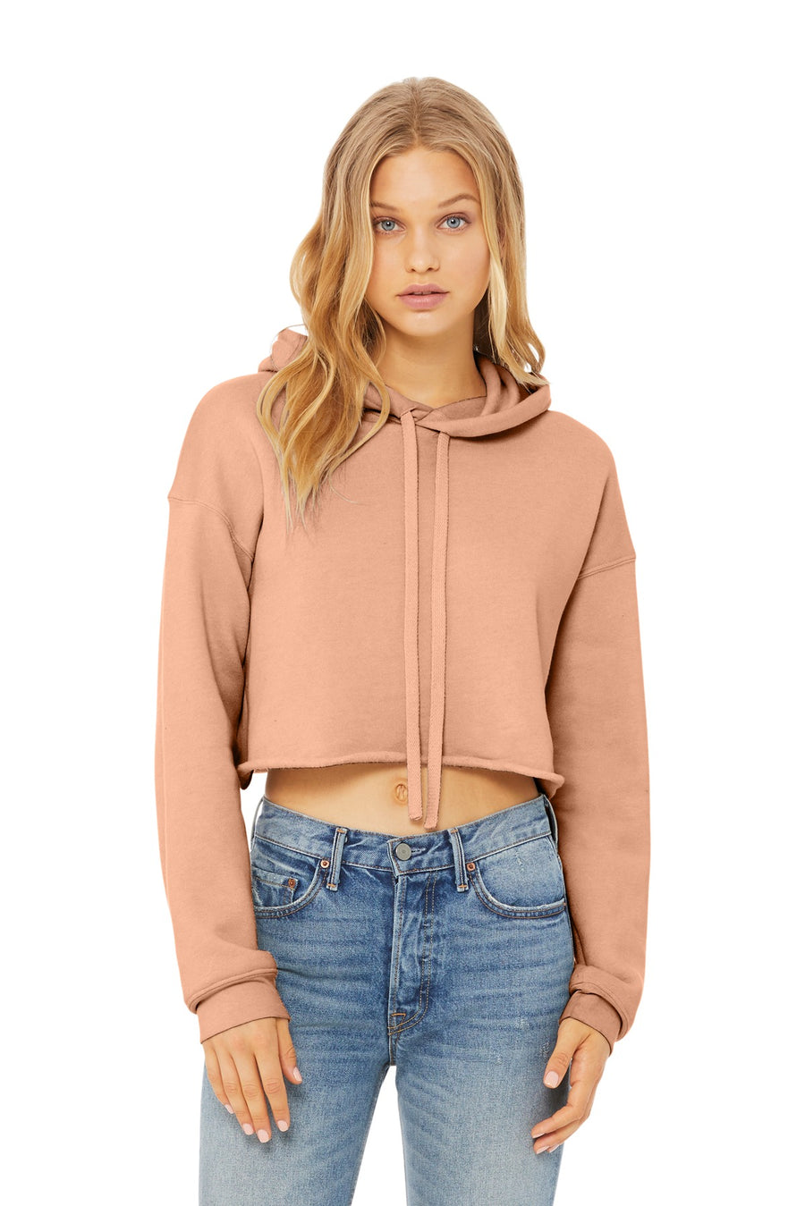 BELLA+CANVAS  ®  Women's Sponge Fleece Cropped Fleece Hoodie. BC7502