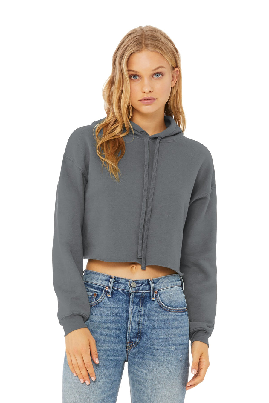 BELLA+CANVAS  ®  Women's Sponge Fleece Cropped Fleece Hoodie. BC7502