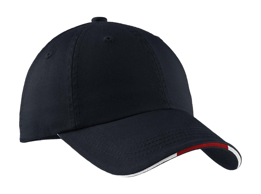 Port Authority¬Æ Sandwich Bill Cap with Striped Closure.  C830