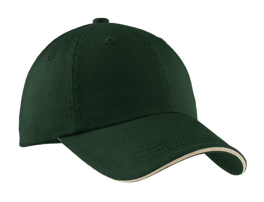 Port Authority¬Æ Sandwich Bill Cap with Striped Closure.  C830