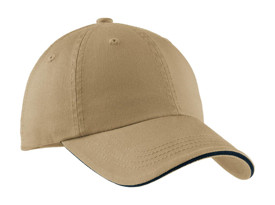 Port Authority¬Æ Sandwich Bill Cap with Striped Closure.  C830