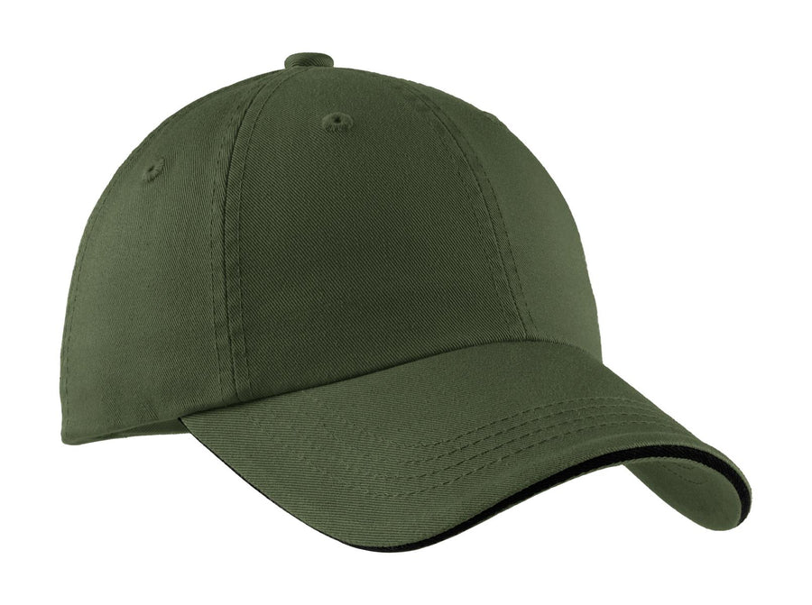 Port Authority¬Æ Sandwich Bill Cap with Striped Closure.  C830