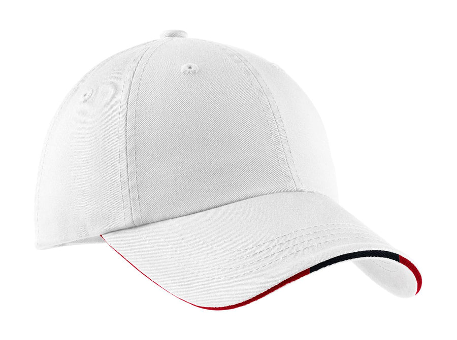 Port Authority¬Æ Sandwich Bill Cap with Striped Closure.  C830