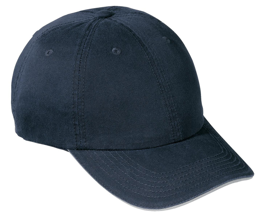 Port & Company¬ÆWashed Twill Sandwich Bill Cap.  CP79