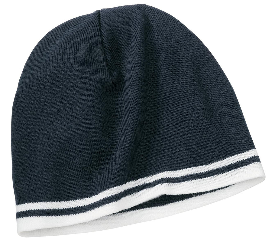 Port & Company¬Æ Fine Knit Skull Cap with Stripes.   CP93