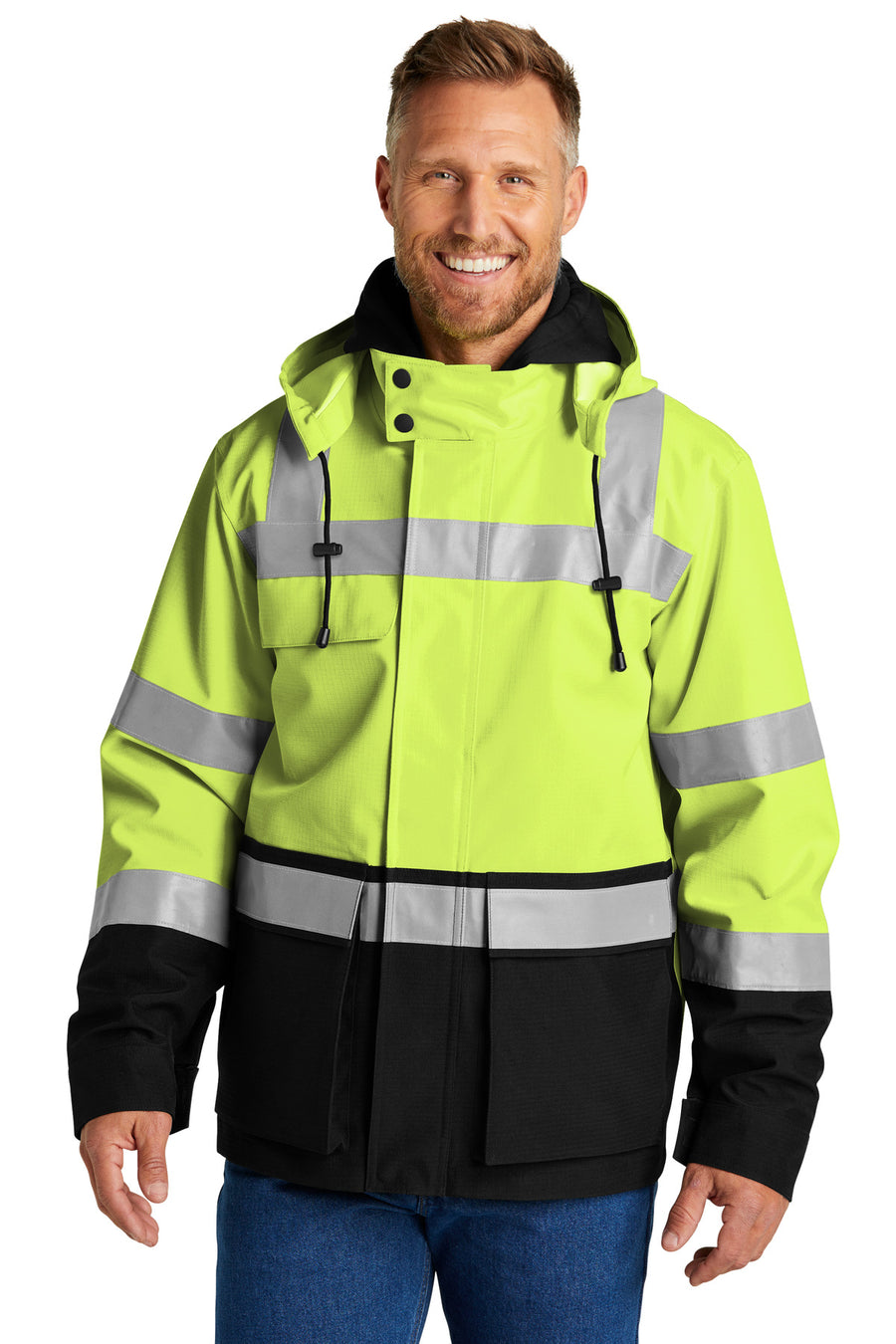 CornerStone ®  ANSI 107 Class 3 Waterproof Ripstop 3-In-1 Parka CSJ502