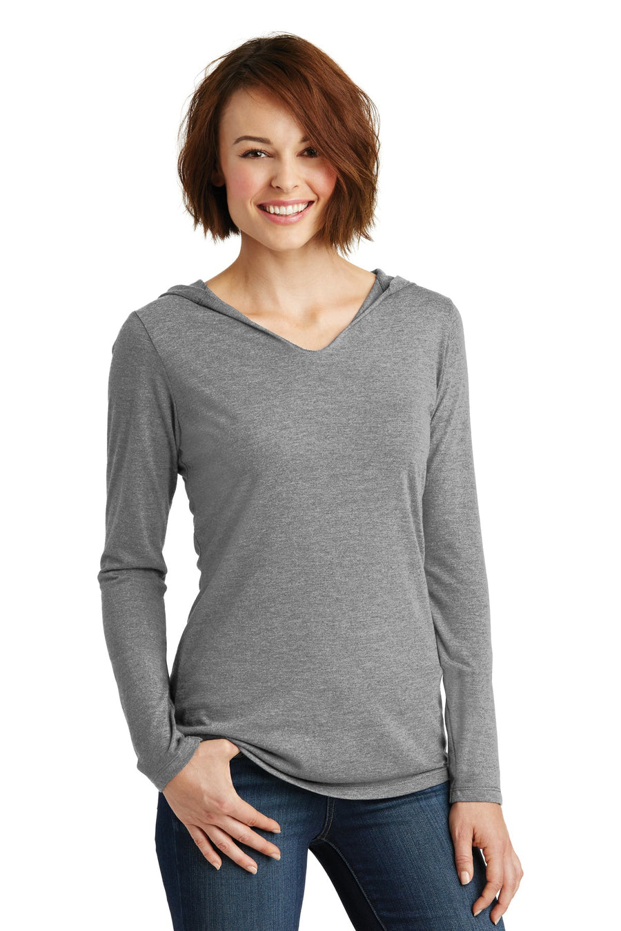 District ®  Women's Perfect Tri ®  Long Sleeve Hoodie. DM139L