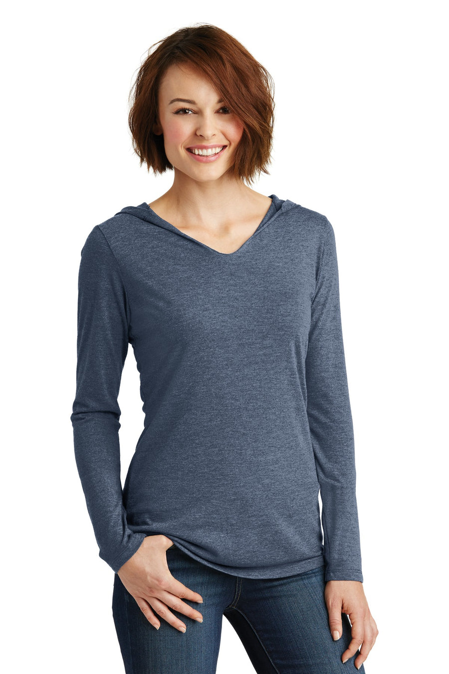 District ®  Women's Perfect Tri ®  Long Sleeve Hoodie. DM139L