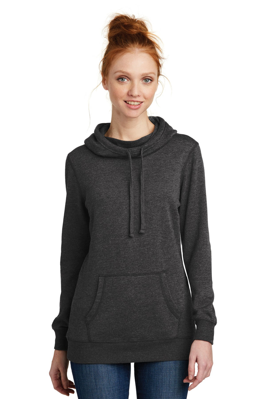 District  ®  Women's Lightweight Fleece Hoodie. DM493