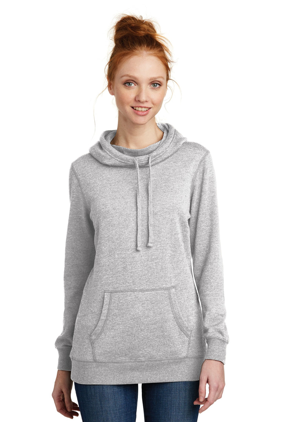 District  ®  Women's Lightweight Fleece Hoodie. DM493