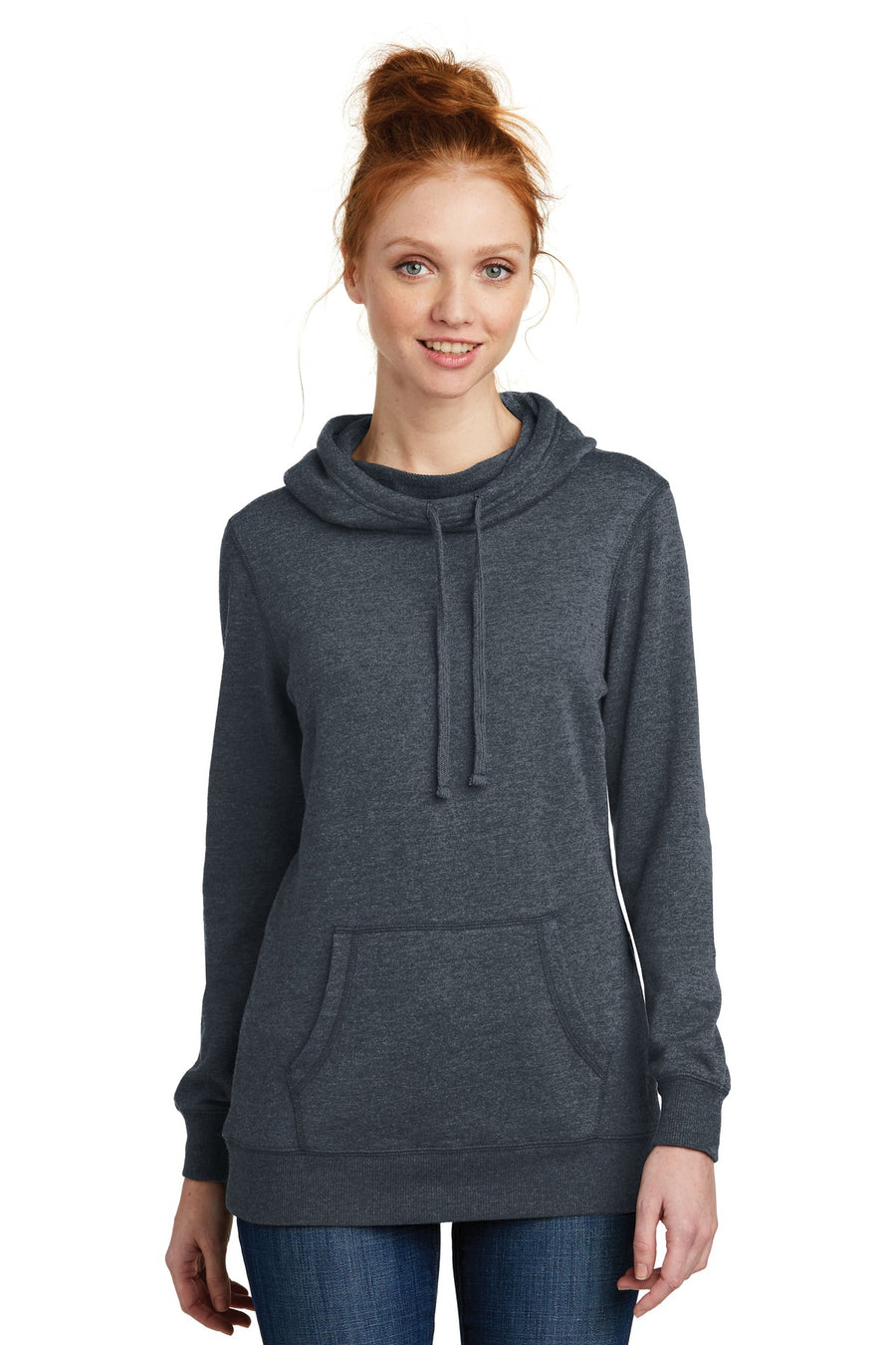 District  ®  Women's Lightweight Fleece Hoodie. DM493