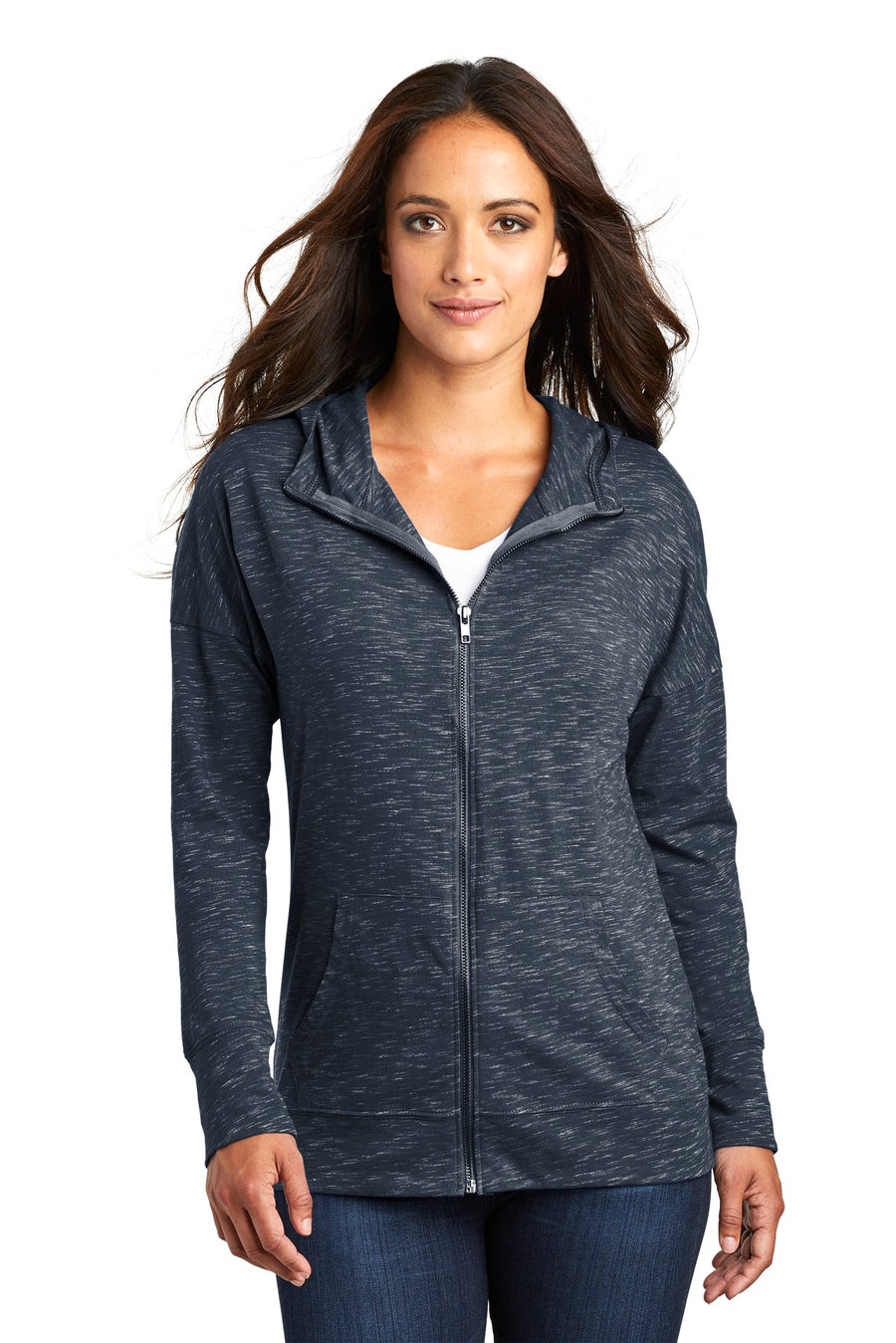 District  ®  Women's Medal Full-Zip Hoodie. DT665