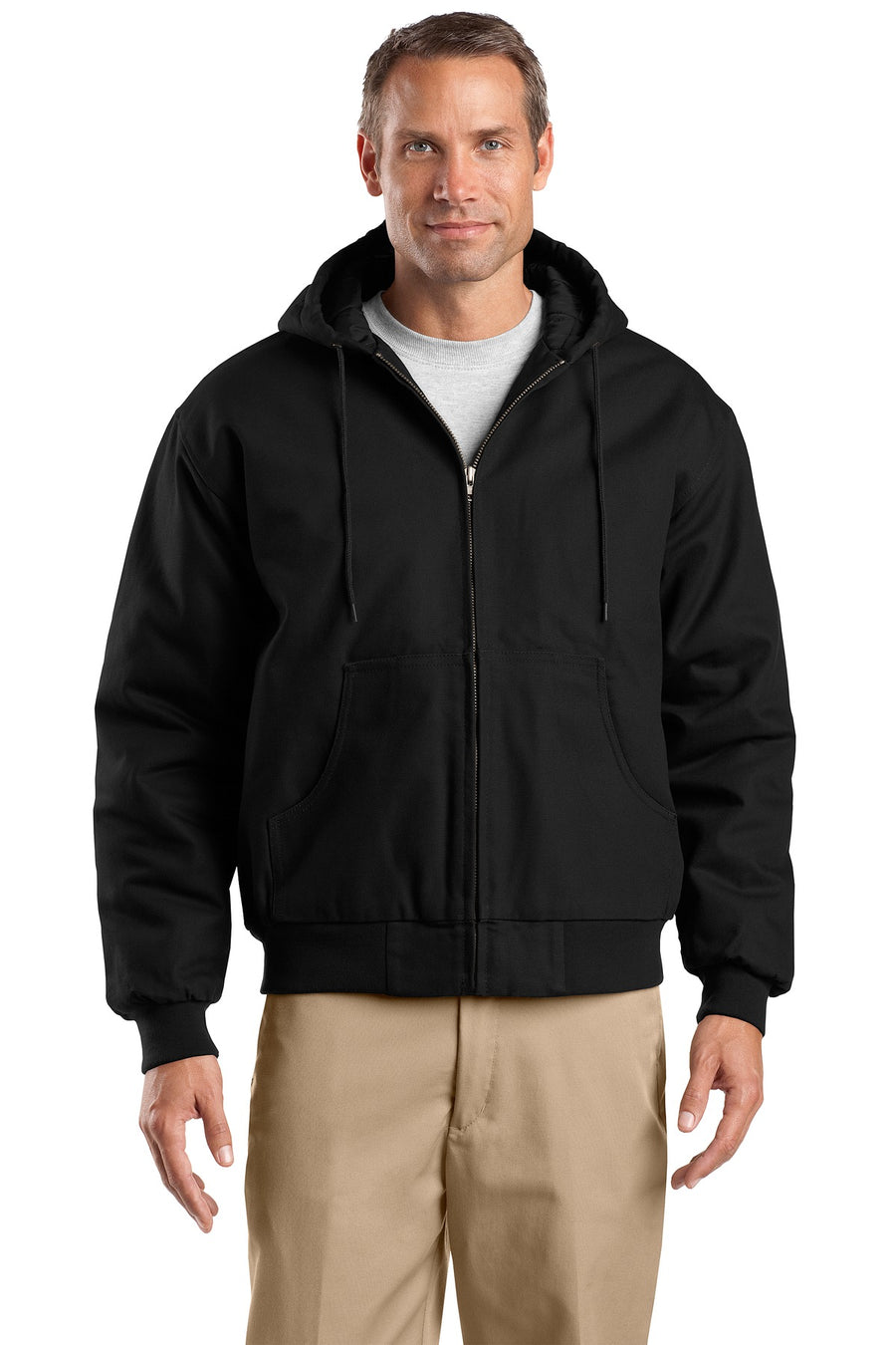 CornerStone ®  Tall Duck Cloth Hooded Work Jacket. TLJ763H