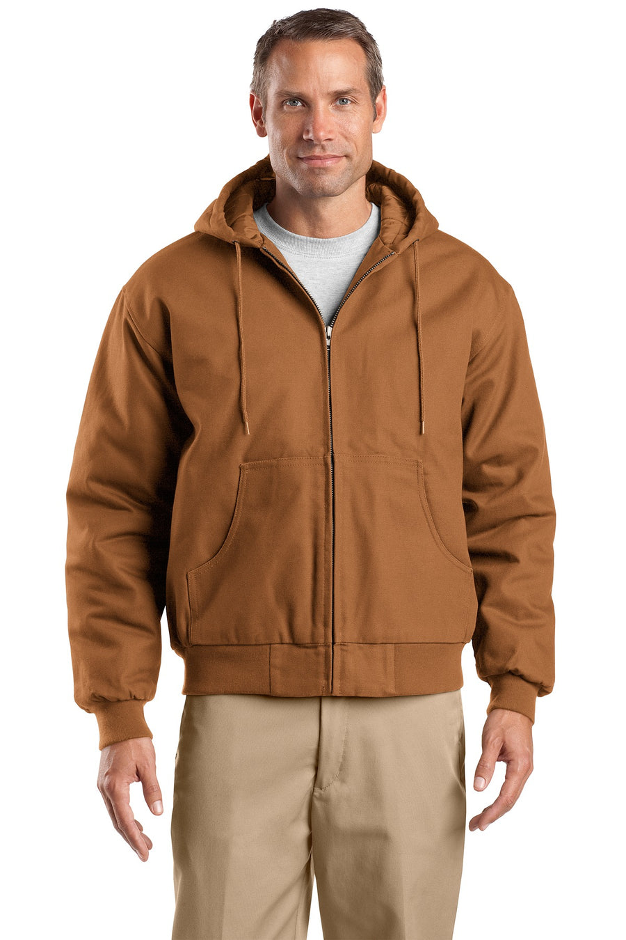 CornerStone ®  Tall Duck Cloth Hooded Work Jacket. TLJ763H