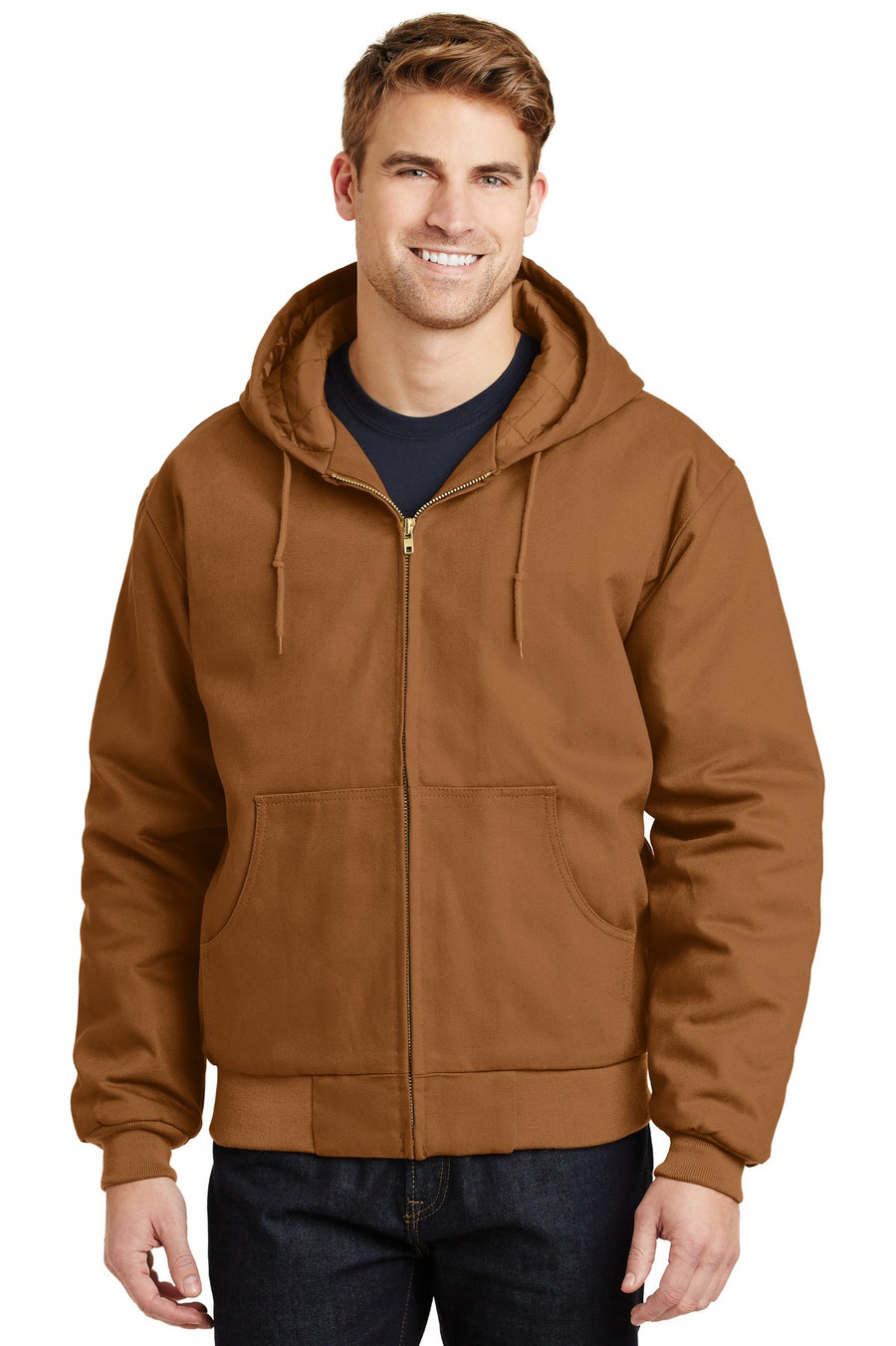 CornerStone ®  - Duck Cloth Hooded Work Jacket.  J763H