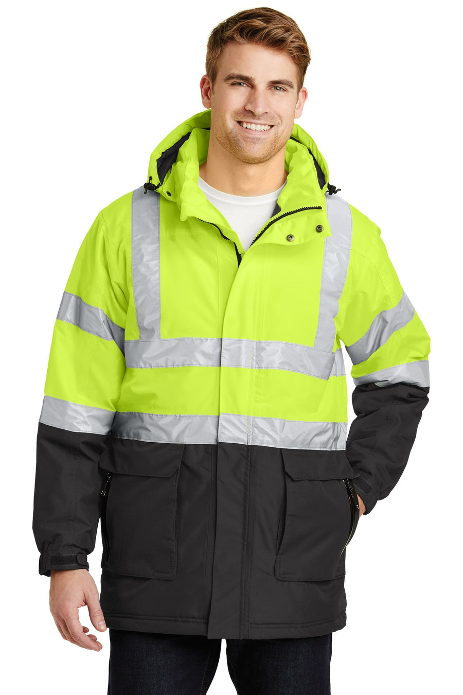 Port Authority ®  ANSI 107 Class 3 Safety Heavyweight Parka. J799S