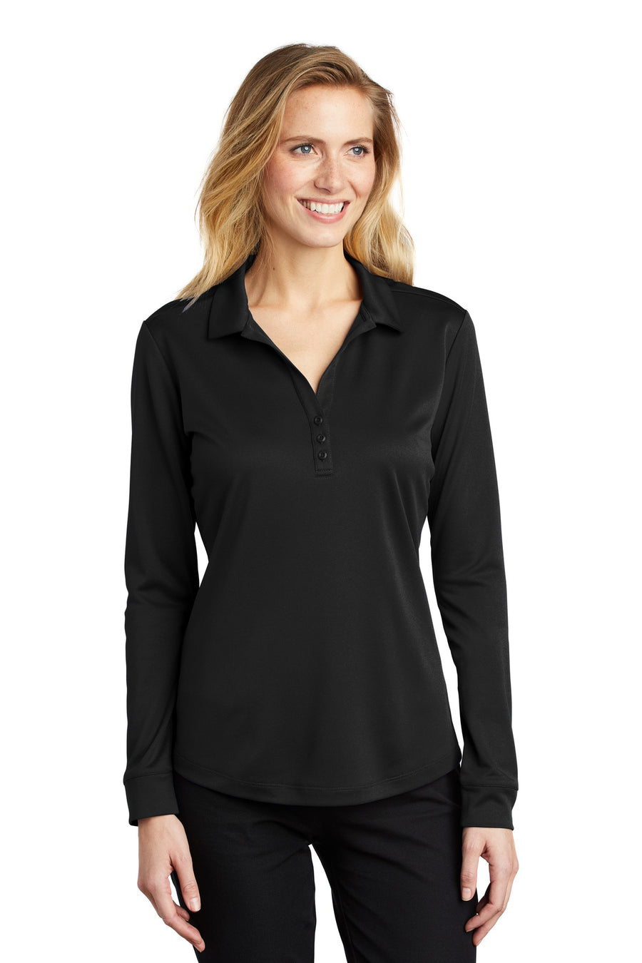 Port Authority  ®  Women's Silk Touch  ™   Performance Long Sleeve Polo. L540LS