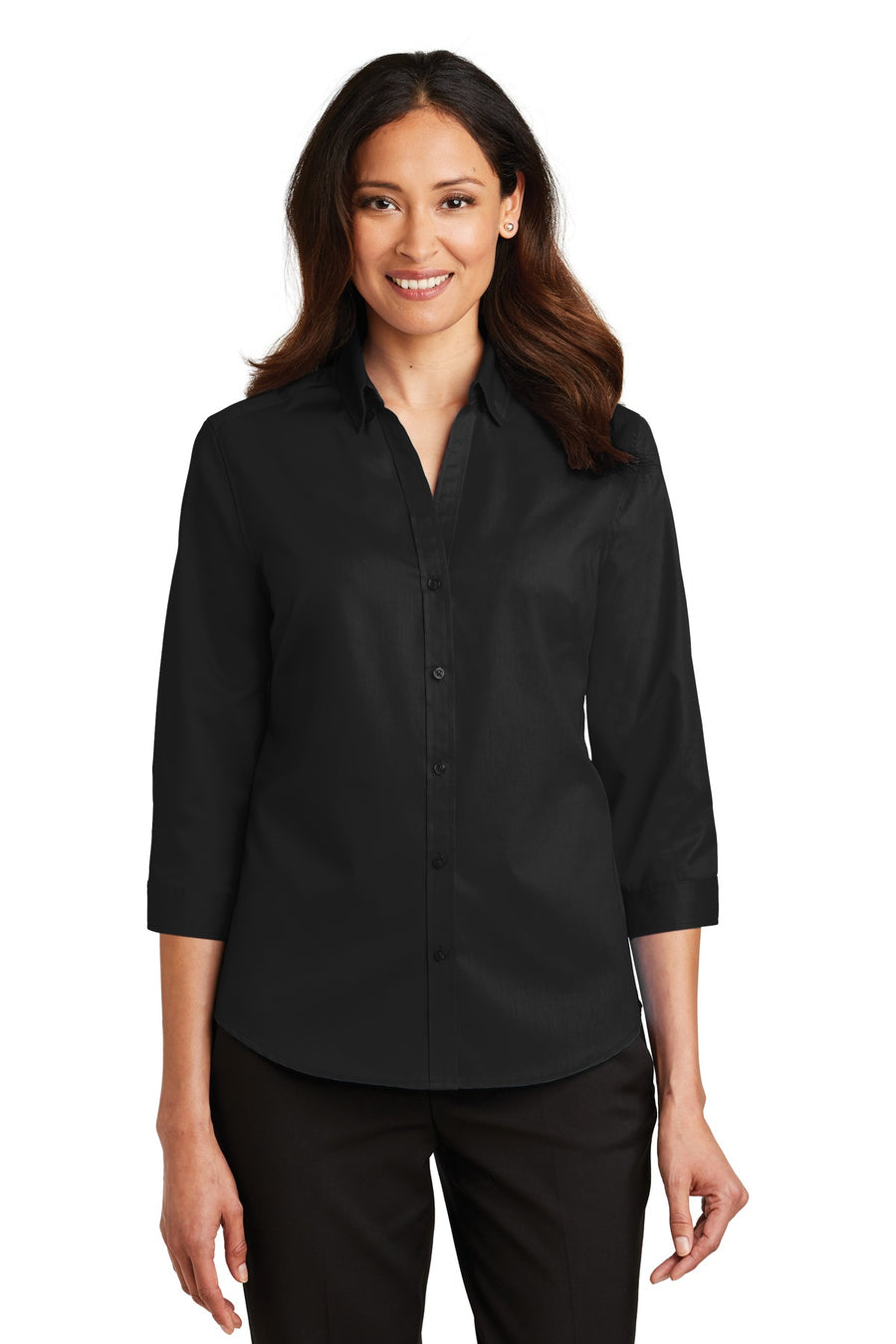 Port Authority ®  Women's 3/4-Sleeve SuperPro ™  Twill Shirt. L665