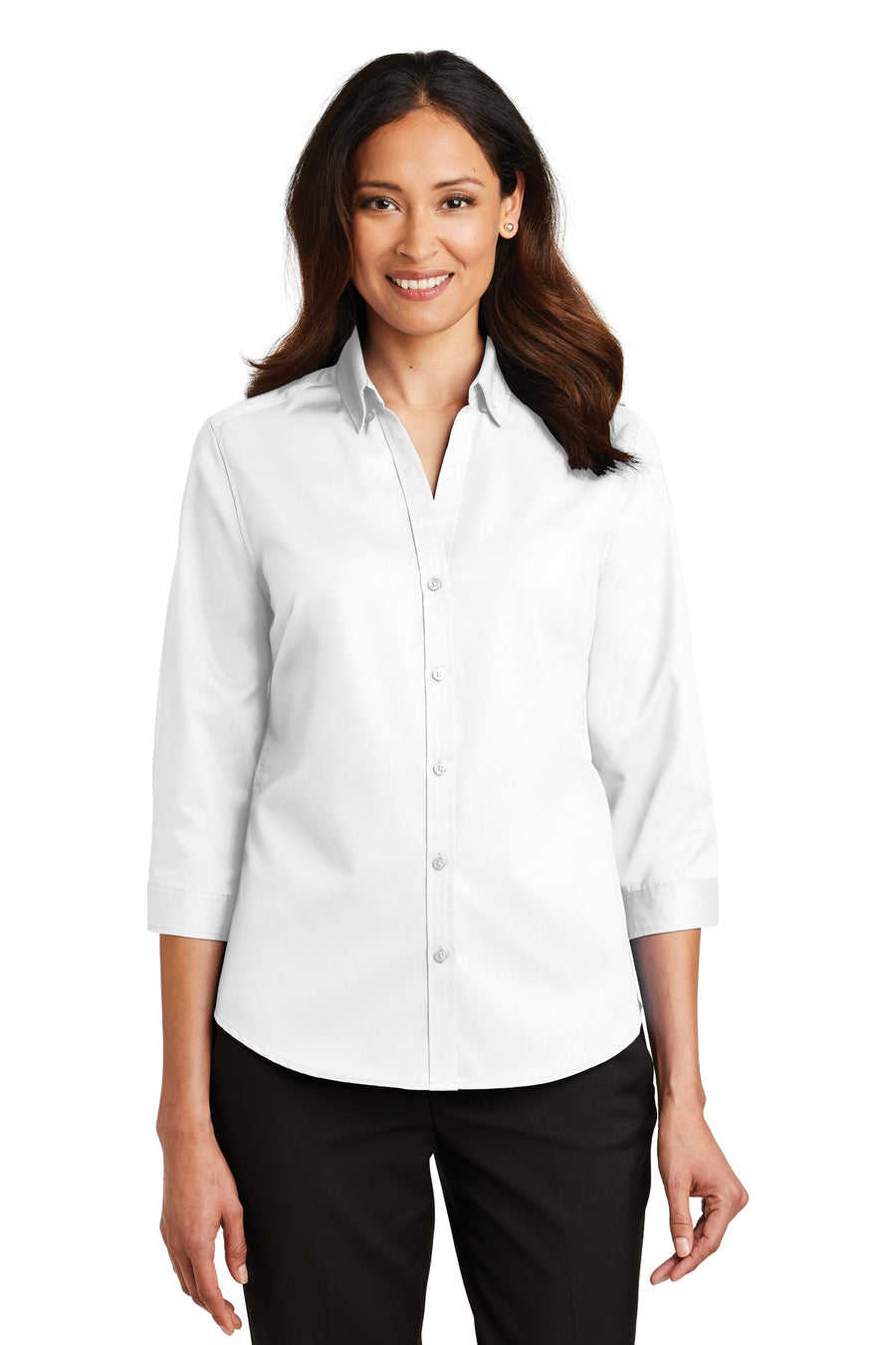 Port Authority ®  Women's 3/4-Sleeve SuperPro ™  Twill Shirt. L665