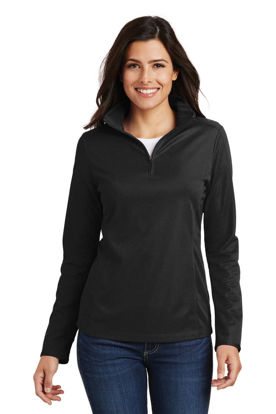 Port Authority ®  Women's Pinpoint Mesh 1/2-Zip . L806